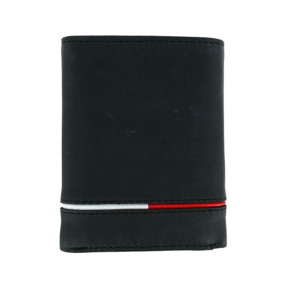 Tommy Hilfiger Men's Leather Leif RFID Trifold Wallet with Double ID - Picture 2 of 4